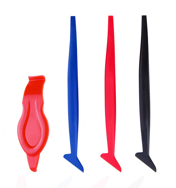 AE-998 Car Window Tint Tool Kit with Vinyl Warp Squeegee Plastic Scraper Cutter Utility Knife and Blades - AE QUALITY FILM