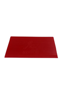 AE-121 - 5" Angled Beveled Squeegee Blade - Red/Soft - AE QUALITY FILM
