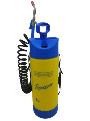 AE-126 - 8L Sprayer w/Pressure Gauge and 25 Foot Expandable Hose - AE QUALITY FILM
