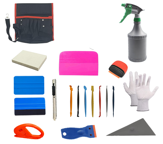 AE-335 - Complete Car Wrap Kit with 7pc Magnetic Tool Kit – A&E QUALITY  FILMS & TINTING TOOLS