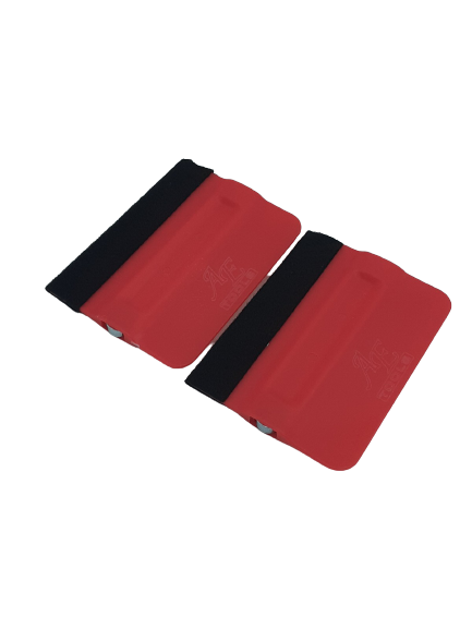 AE-82RMF2 - Red Magnetic Bondo Cards with Felt (2pk) - AE QUALITY FILM