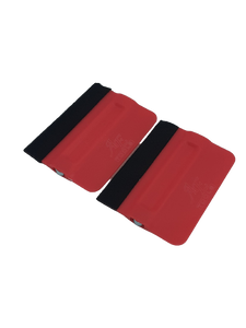 AE-82RMF2 - Red Magnetic Bondo Cards with Felt (2pk) - AE QUALITY FILM