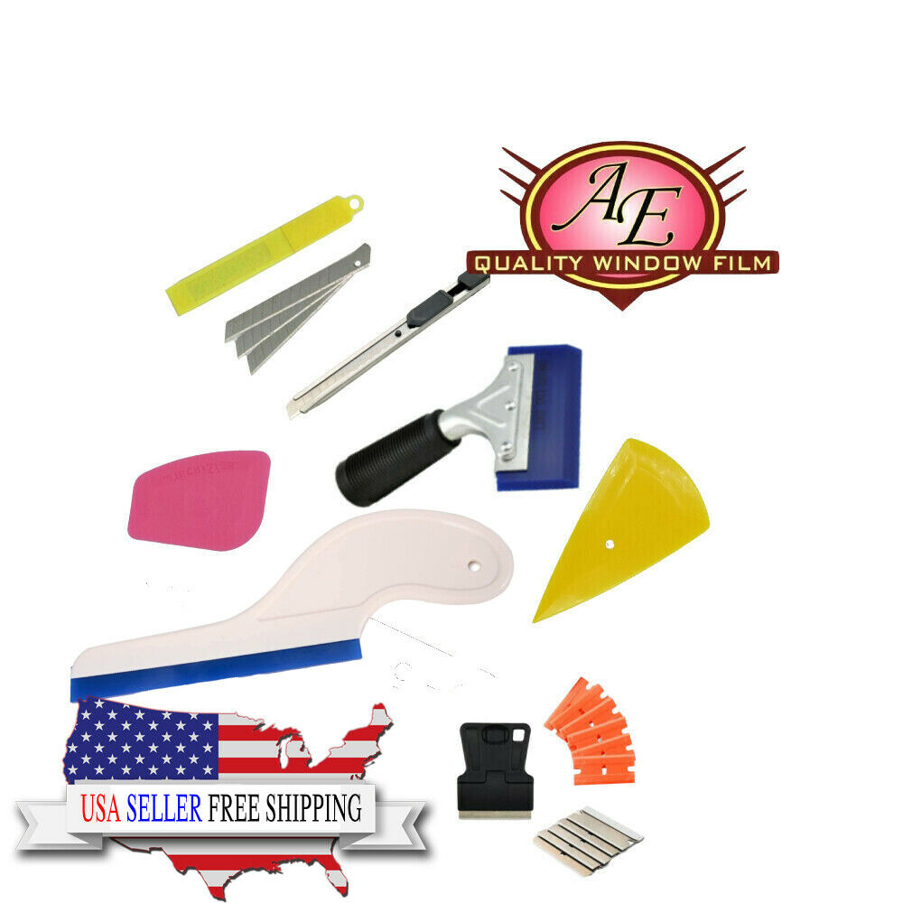 AE-408 - 9pc Automotive Window Film Tint Kit - AE QUALITY FILM