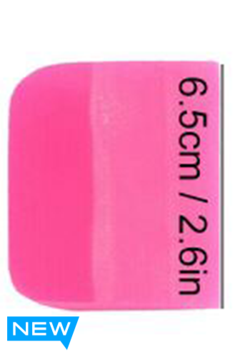 AE-156 - 6.5cm/2.6" Pink Silicone Squeegee