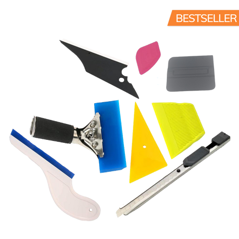 AE-995 - 4pc Squeegee Car Wrapping Tool Kit – A&E QUALITY FILMS & TINTING  TOOLS