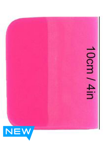 AE-157 - 10cm/4" Pink Silicone Squeegee